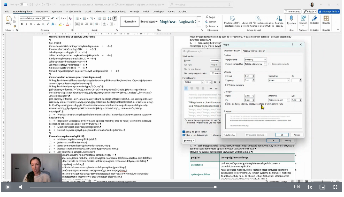 Kurs on-line - tworzenie dostępnych dokumentów w MS Word - obrazek 2