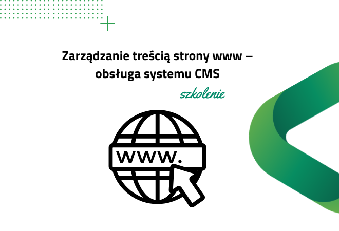 szkolenie z zarządzania treścią strony www