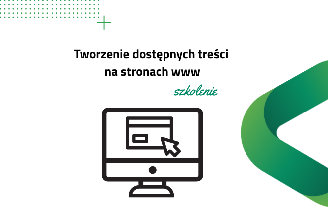 Szkolenie - tworzenie dostępnych treści na stronach www