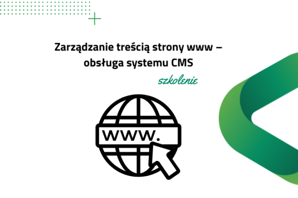 szkolenie z zarządzania treścią strony www